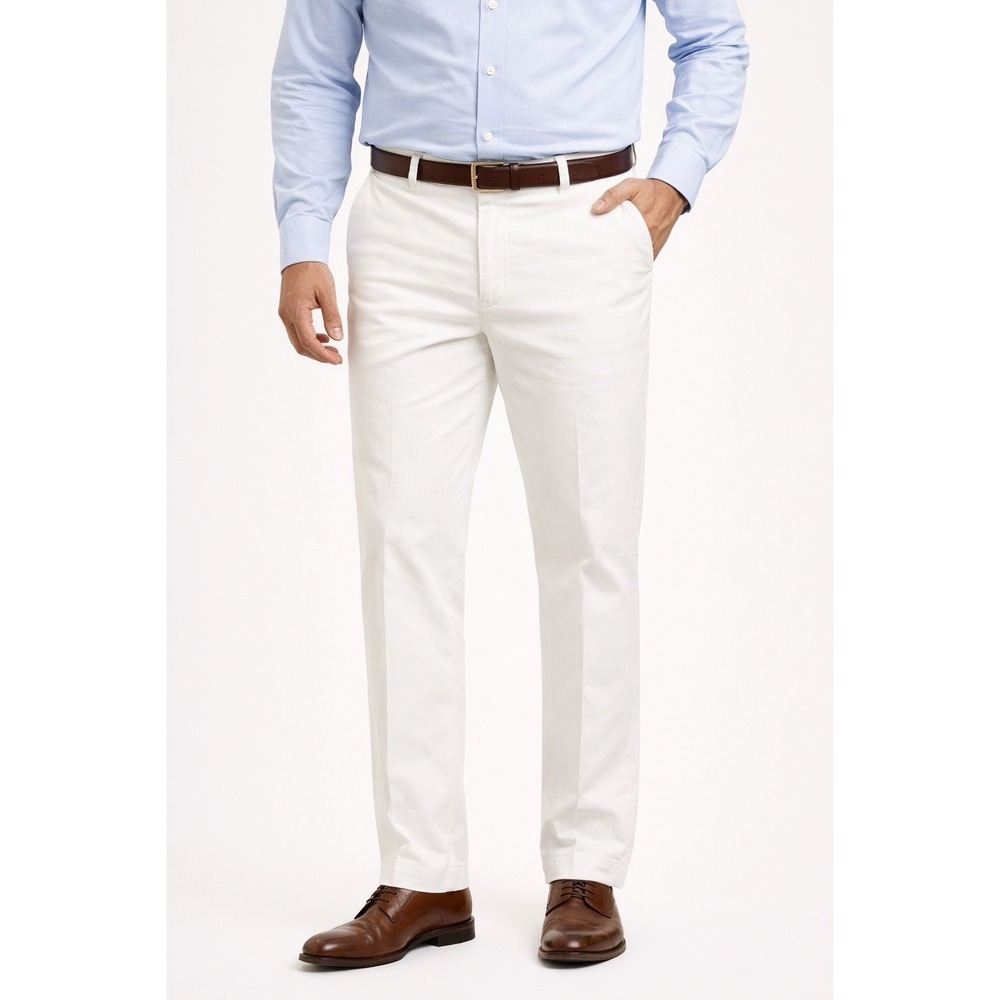 Bills Khakis Slim Fit Pants Mens 40 Beige Cotton Chino Dress Casual USA - Picture 1 of 9